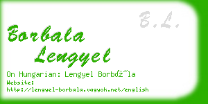 borbala lengyel business card